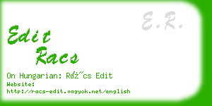 edit racs business card